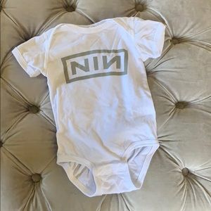 NIN Nine Inch Nails band tee onesie (6-9 months)